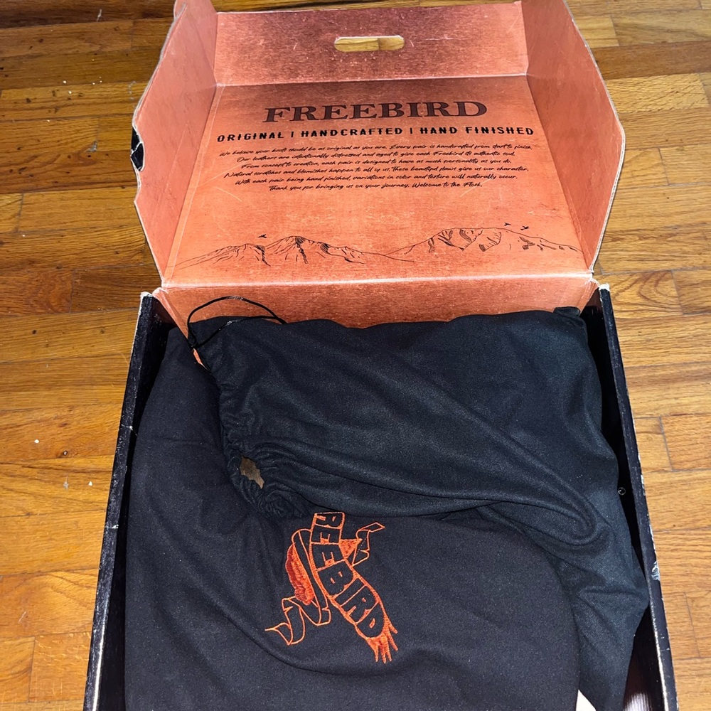 Freebird Dark Brown Western Boots with Embroidery - Picture 2 of 3